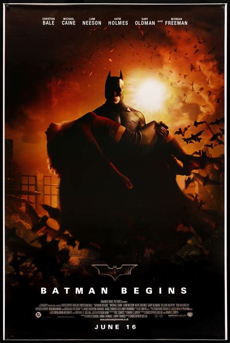 Batman Begins (2005) Original English Bus Stop Movie Poster - Original Film Art - Vintage Movie ...