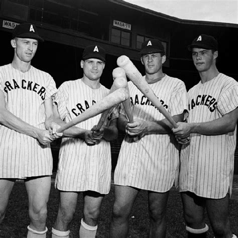 Members of the Atlanta Crackers baseball team.... - Vintage Sports Pictures