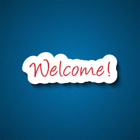 3d welcome sign stock vector. Illustration of lettering - 46621030