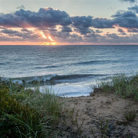 Nauset Light Beach Sunrise Square Photograph by Bill Wakeley