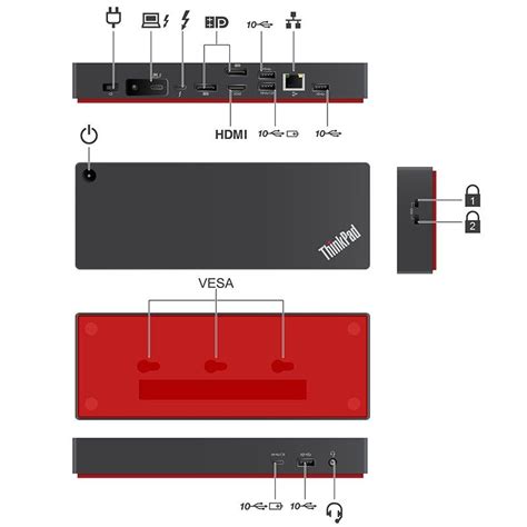 Thinkpad Thunderbolt 4 Dock, Computers & Tech, Parts & Accessories ...