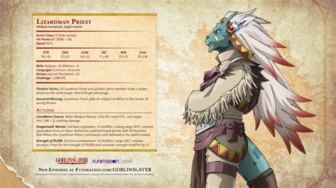 GOBLIN SLAYER- Character Stat Cards - Funimation - Blog!