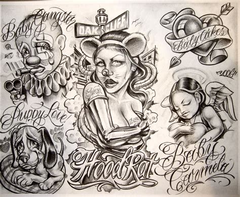 Tattoo Flash by Boog. Татуировки, зарисовки (191 фото) | Chicano art ...