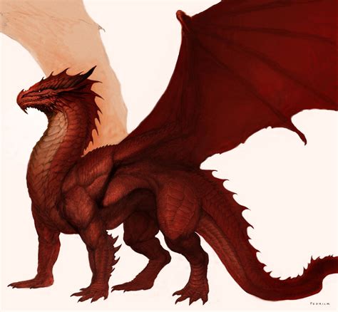 ArtStation - Red Dragon, John Tedrick | Dragon artwork, Dragon rpg, Red ...