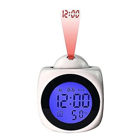 Time Broadcast Projection Clock, Digital Clock Projector On Ceiling Backlit Battery Led Display ...