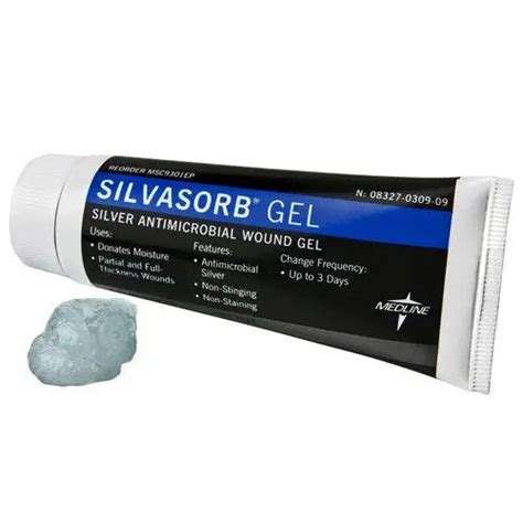 SilvaSorb Antimicrobial Wound Gel 1.5 oz tube — Mountainside Medical ...