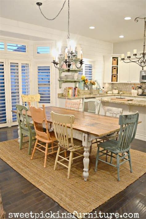 DIY Fixer Upper Farmhouse Style Ideas Comedor Shabby Chic, Cocina Shabby Chic, Muebles Shabby ...