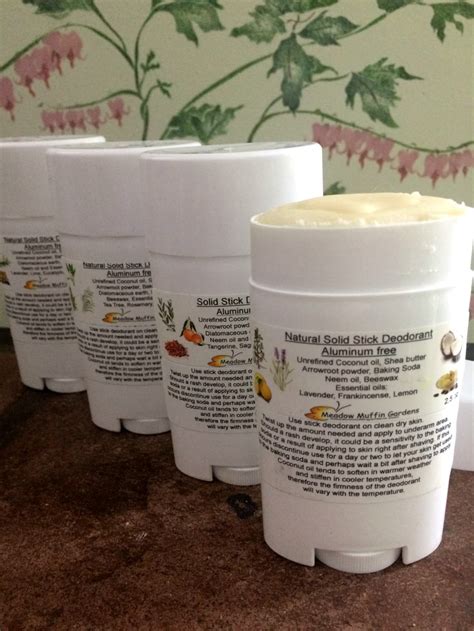 Deodorant, Natural Solid Deodorant Stick , Aluminum Free, Coconut Oil ...