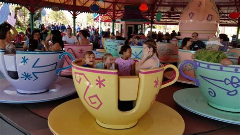 Taking a Teacup for a Spin on The Mad Tea Party at Disney World Magic Kingdom - YouTube