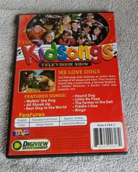 Kidsongs We Love Dogs DVD PBS Kids 872322006172 | eBay