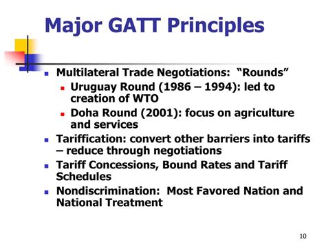 PPT - GATT Law and the World Trade Organization: Basic Principles ...