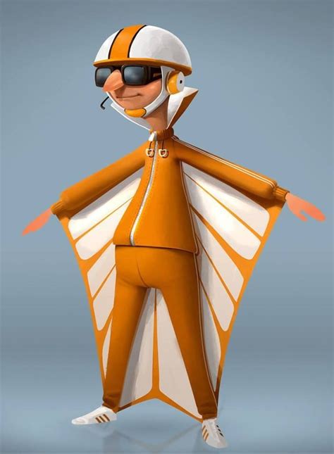 an orange and white cartoon character with sunglasses on