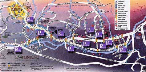 Gatlinburg Parking Map | Gatlinburg attractions, Gatlinburg, Gatlinburg vacation