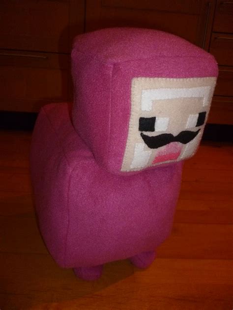 Pink Sheep plush, Minecraft made from reclaimed fabric | Pink sheep, Minecraft sheep, Birthday ...