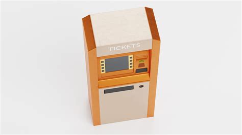 Ticket Machine Model - TurboSquid 2124741