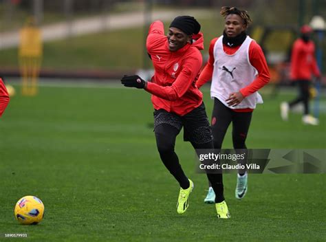 Rafael Leao of AC Milan in action during a AC Milan training session... News Photo - Getty Images