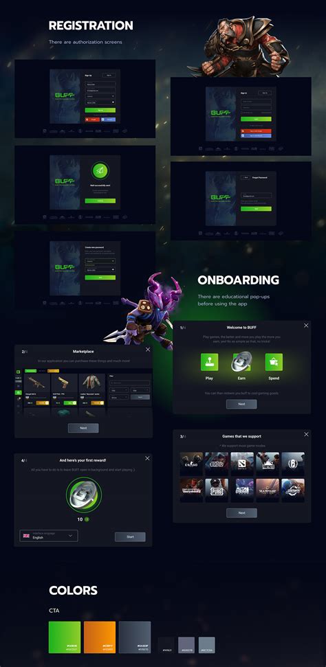 BUFF I UI/UX design for gaming loyalty app on Behance