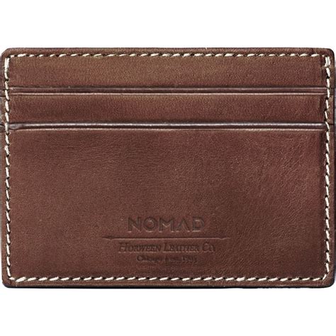 Nomad Card Case Leather Wallet | Brown - Sportique