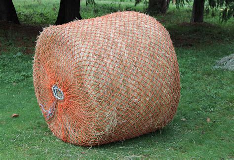 Round Bale Net — 4' x 4' – Orange Slow Feeder