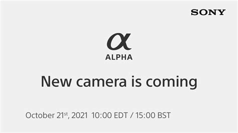 Sony announces a new alpha-series camera launch - NotebookCheck.net News