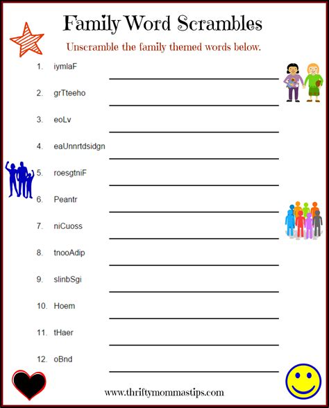 Printable Word Family Games - Printable Word Searches