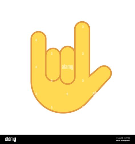 Rock on hand icon. Hand roll sign logo metal symbol emoji gesture Stock Vector Image & Art - Alamy