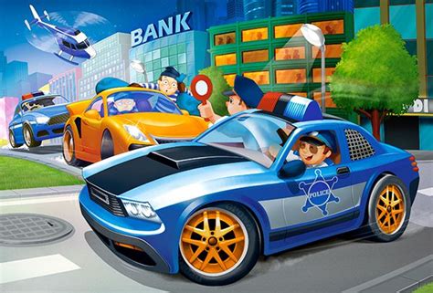 Police Chase, 30 Pc Jigsaw Puzzle by Castorland – Prestige Puzzles