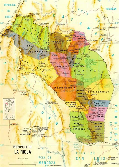 Provincia de La Rioja: Geografia de la Provincia