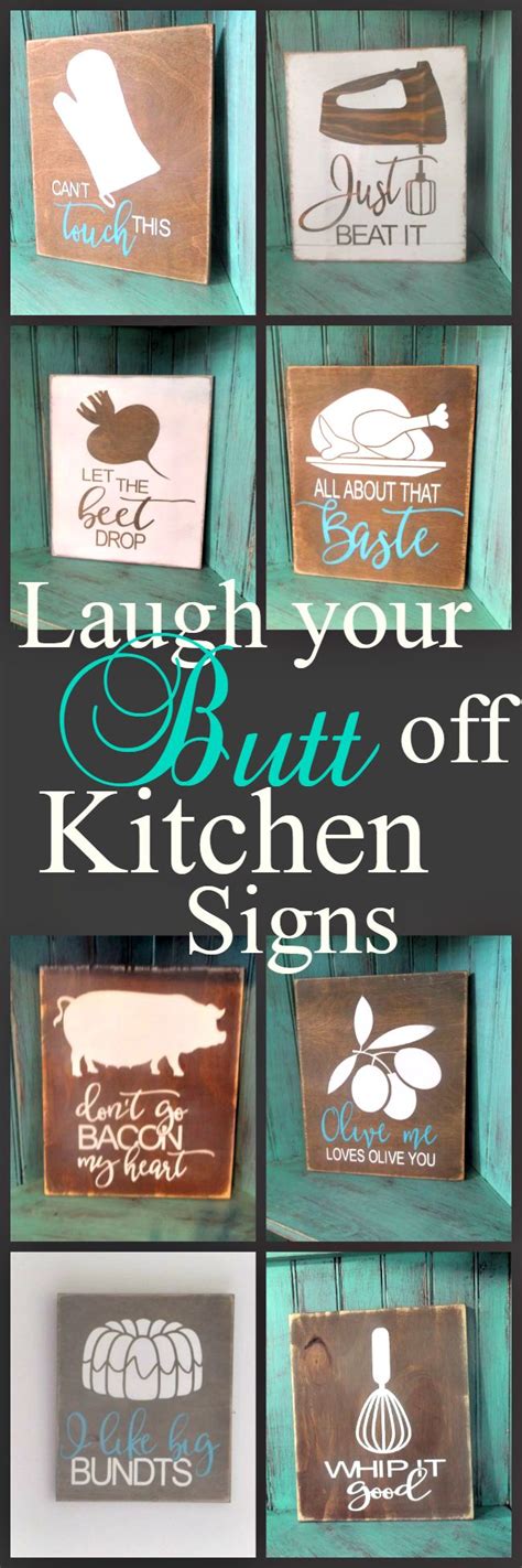 These funny kitchen wood signs are the perfect gift for the bakers and ...