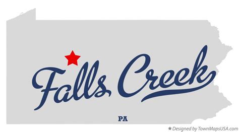 Map of Falls Creek, PA, Pennsylvania