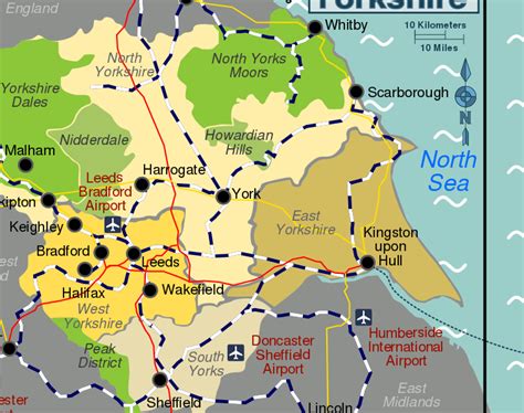 File:Yorkshire map.svg - Wikitravel Shared