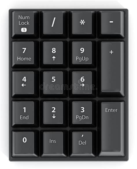 Numpad with number keys stock illustration. Illustration of communication - 63434155