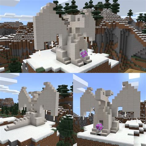 Minecraft Small Dragon Head Statue - This block is a decorative skull in minecraft that ...