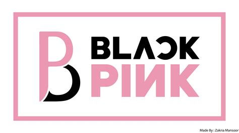 Stylish Black Pink Logo Design