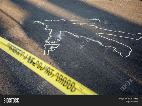 Crime Scene. Chalk Image & Photo (Free Trial) | Bigstock