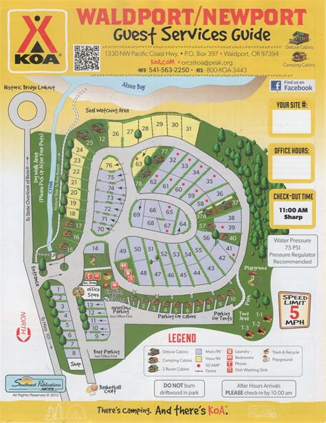 Oregon Coast Campground Site Map | Oregon coast camping, Waldport ...