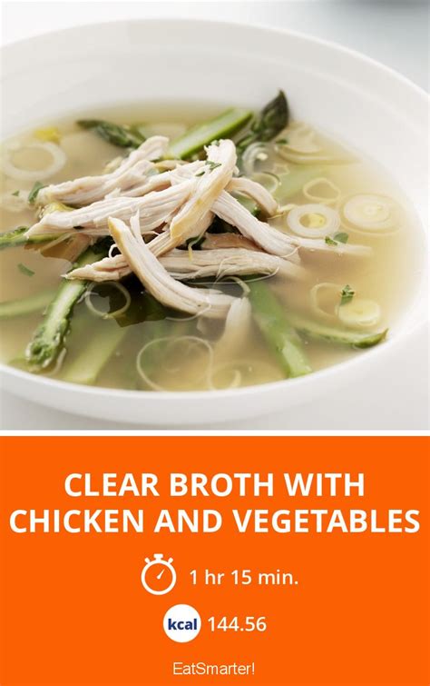 Clear Broth with Chicken and Vegetables recipe | Eat Smarter USA