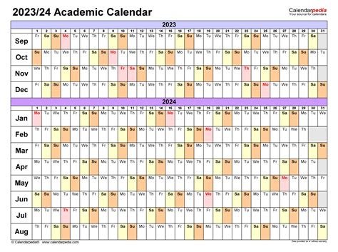 Uco 2023-2024 Calendar