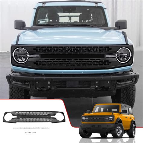 Buy Xipex Fit 2021 2022 2023 Ford Bronco Grille Bronco Front Grill For 2023 Bronco Accessories 4 ...