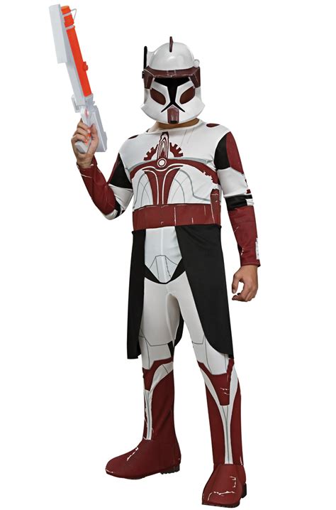 Star Wars Clone Wars Clone Trooper Commander Fox Child Costume - PureCostumes.com