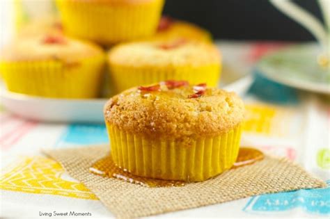 Maple Bacon Corn Muffins - Living Sweet Moments