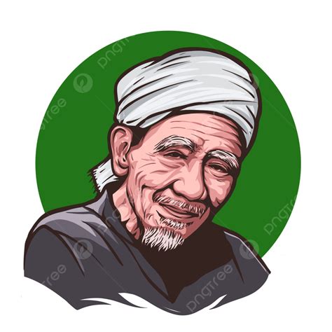 Illustration Of Kyai Haji Maimun Zubair Nu Nahdlatul Ulama Figure, Maimun Zubair, Kyai Nu, Mbah ...