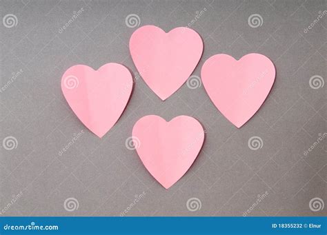 Heart Shaped Sticky Notes Stock Photography - Image: 18355232