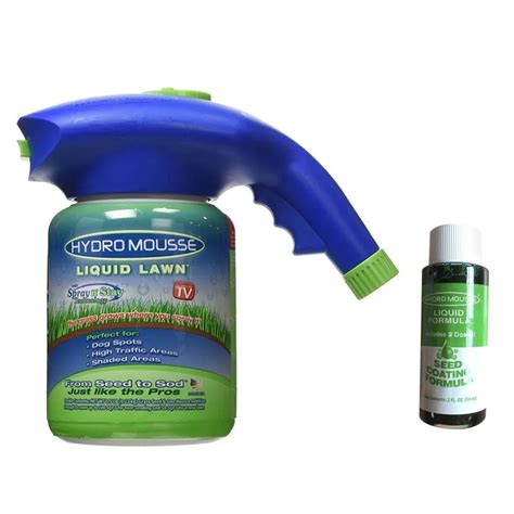 Plastic Hydro Mousse Spray Gun Seed Sprinkler Liquid Lawn Watering System Grass Sprayer Can Pot ...