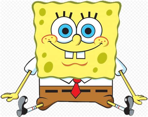 an image of a cartoon spongebob character with big eyes and legs ...