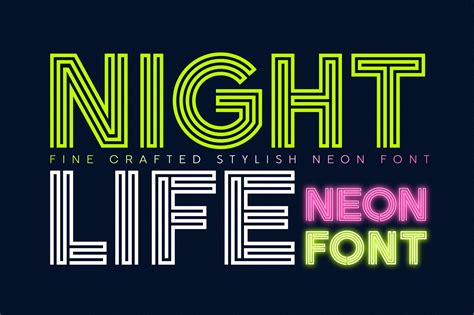 37 Best Neon Fonts to Sparkle Your Designs (Updated) - Onedesblog