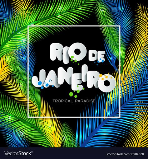 Rio de janeiro from brazil Royalty Free Vector Image