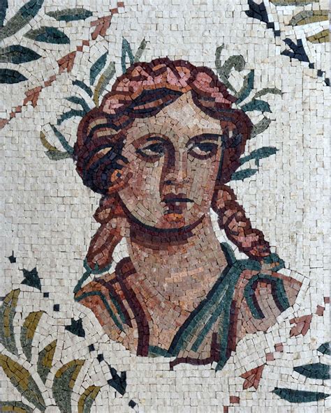 Roman Mosaic Portrait - Athena Greek Goddess | Signs-Logos | Mozaico | Mozaico, Arte clásico ...