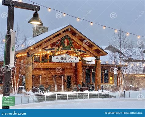 Ice Skating Rink at Stowe Mountain Resort Spruce Peak Village Stock ...