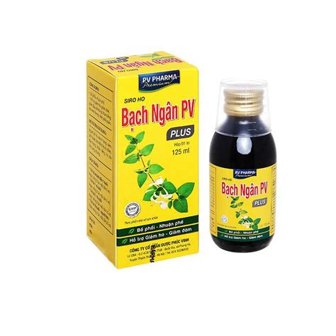 Bach Ngan PV Plus - Cough and phlegm treatment syrup - 125 ml - SIXMD - Vietnamese Online Shop